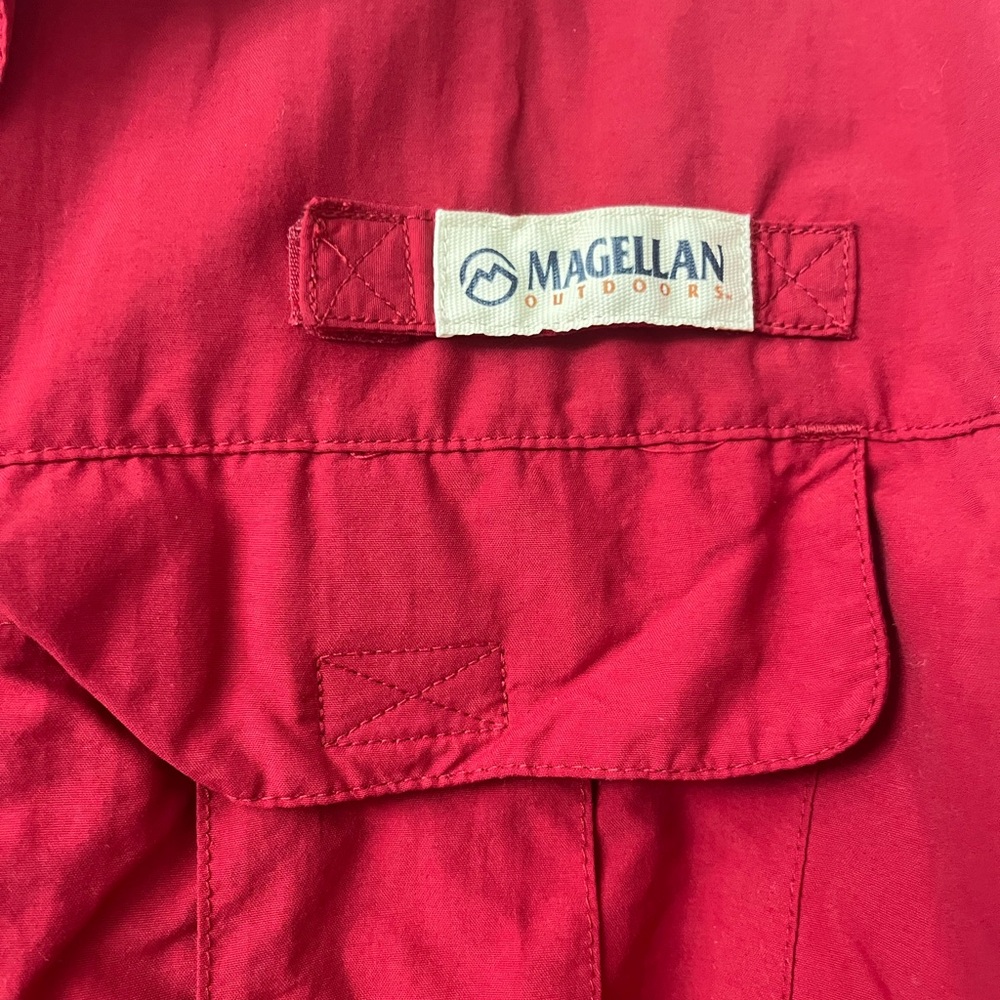 Magellan Outdoors Red Men's Shirt - Picture 3 of 5
